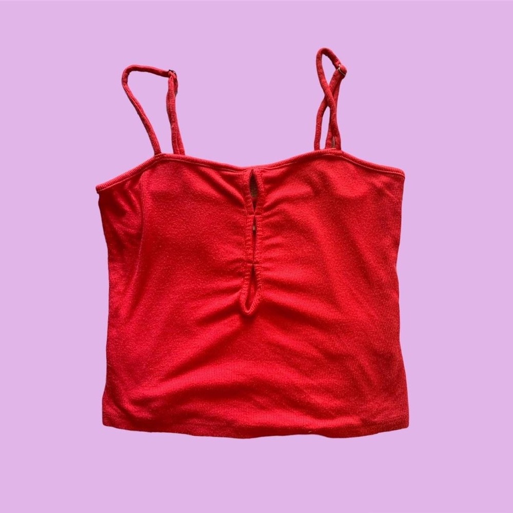 URBAN OUTFITTERS RED KEYHOLE‎ CAMI TANK